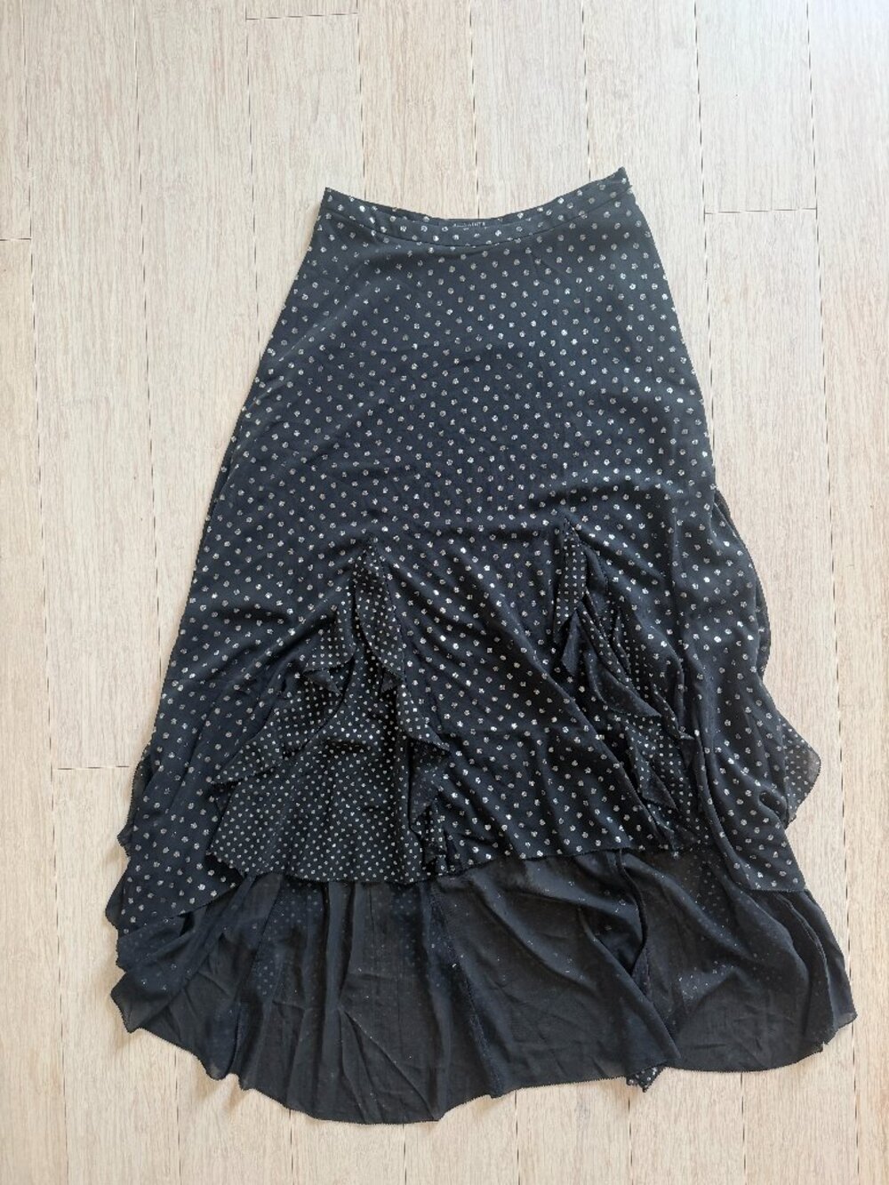 AllSaints Ilia Dot Maxi Skirt